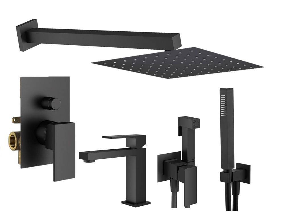 

Душевой комплект Plumberia Selection Tag KITZTG15NO53 черный матовый, KITZTG15NO53