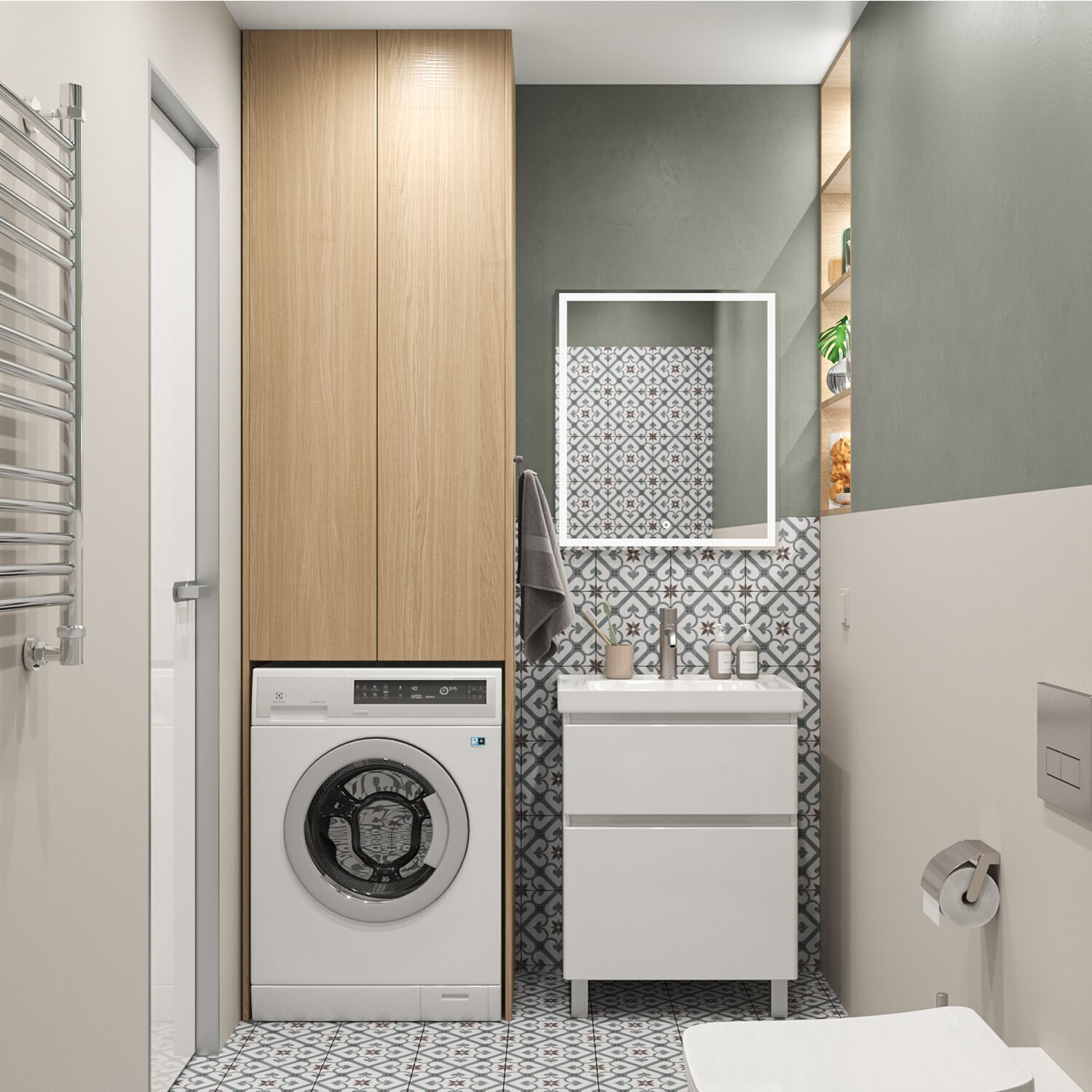 

Мебель для ванной SanStar Riana 60 напольная (раковина Грейс 60), Белый, Riana 60
