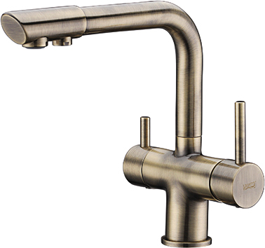 

Смеситель для кухонной мойки WasserKRAFT A8037 светлая бронза, A8037