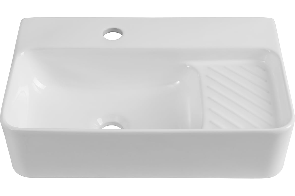 

Раковина Aquanet COMFORT-2 подвесная/накладная 50х31 см, с отверстием под смеситель, Белый, COMFORT-2