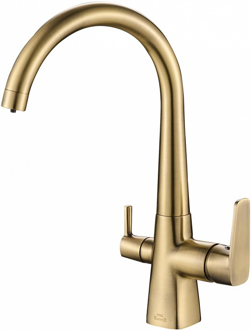 

Смеситель Steel Hammer SH 819 BRONZE для кухонной мойки, Бронза
