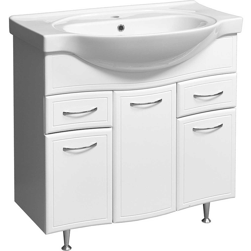 

Тумба с раковиной Stella Polar Концепт 90, Белый, Концепт 90