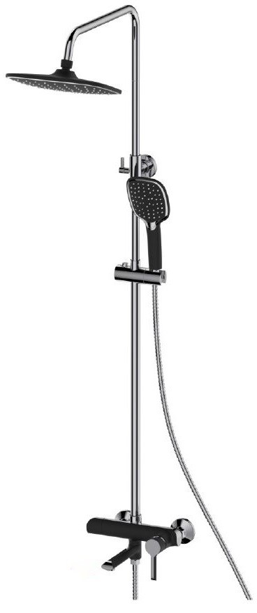 

Душевая стойка Haiba HB805-7 HB24805-7 черный/хром, HB805-7 HB24805-7