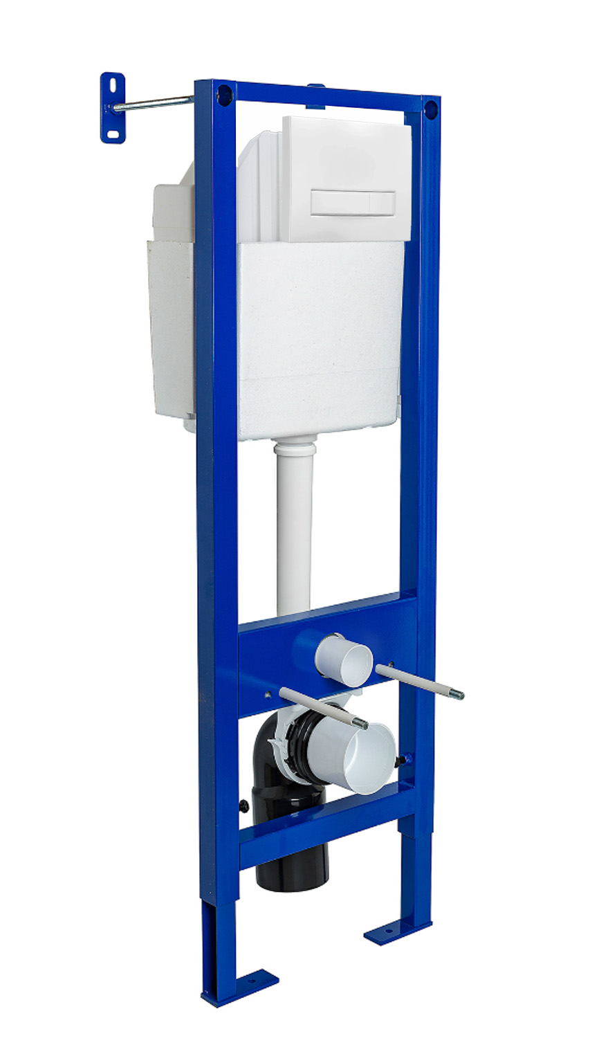 

Инсталляция для унитазов Berges Wasserhaus Atom Line 410 с кнопкой смыва белая 040339, Белый, 040339