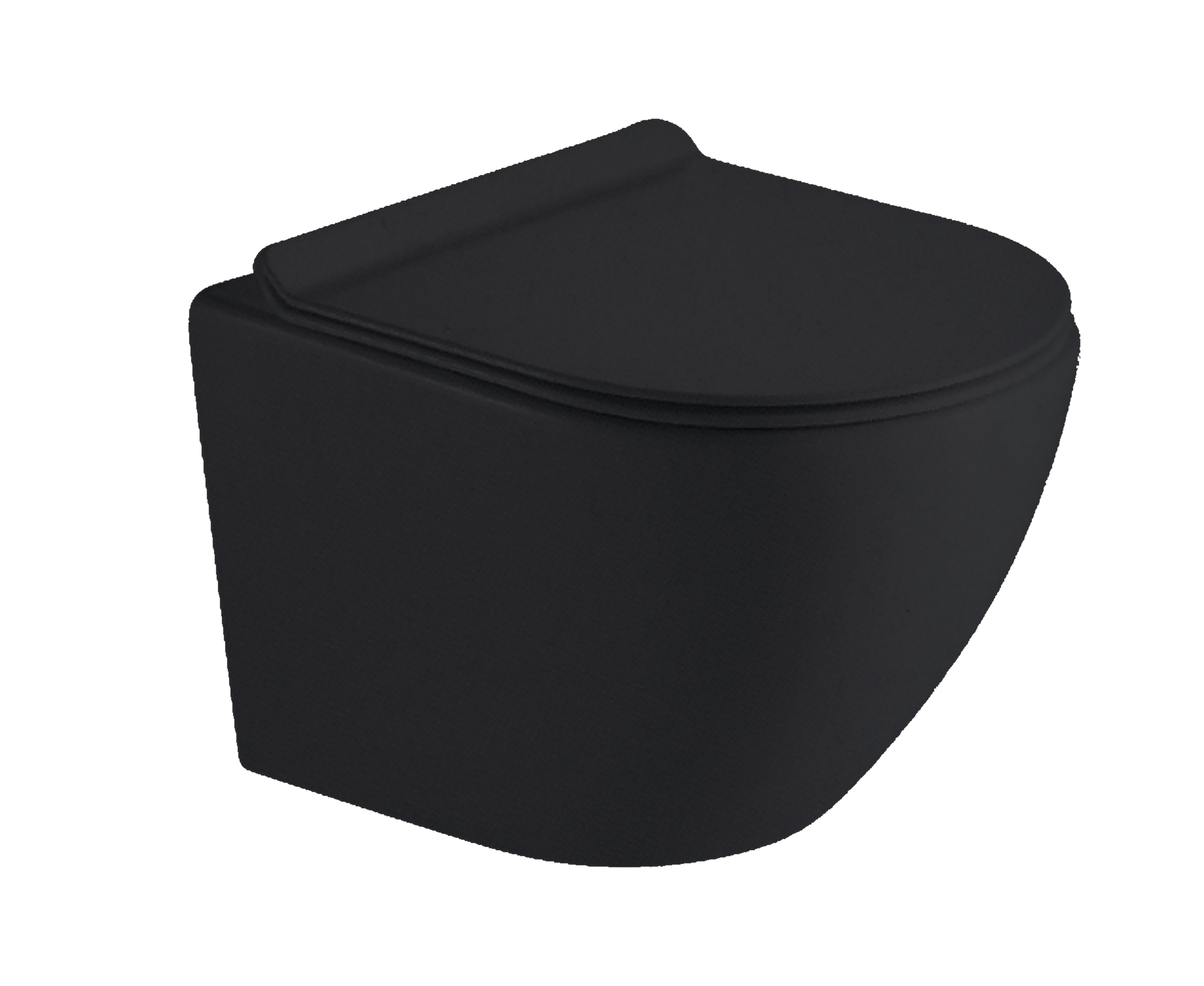 

Унитаз подвесной Timo Kulo TK-403MB безободковый, с микролифтом, Черный матовый, TK-403MB