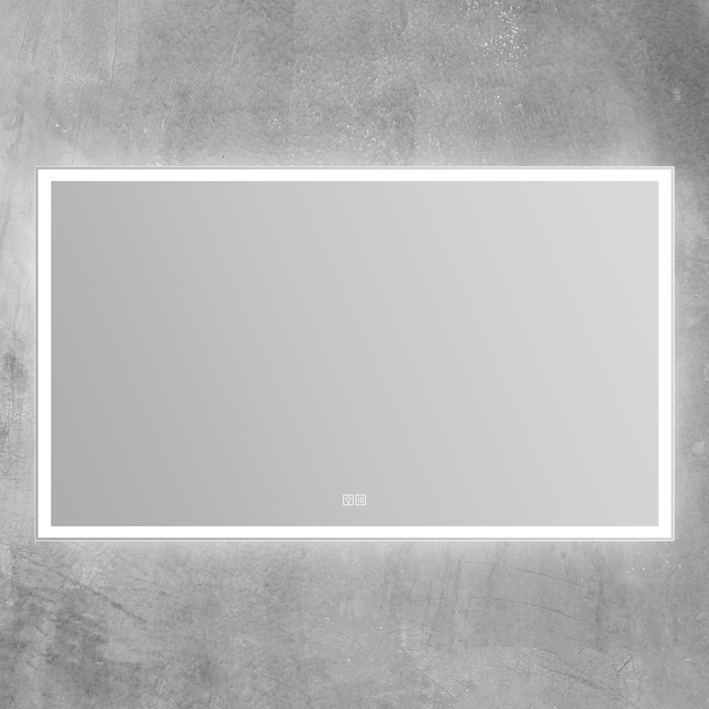 

Зеркало BelBagno SPC-GRT-1400-800-LED-TCH-WARM с подсветкой, сенсорным выключателем и подогревом, Белый / зеркало, SPC-GRT-1400-800-LED-TCH-WARM