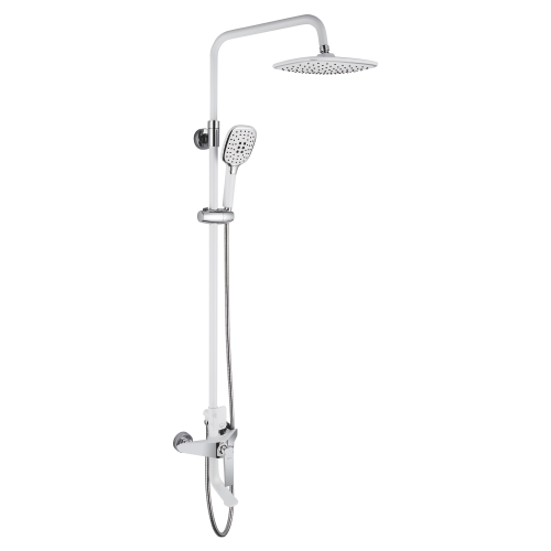 

Душевая стойка Rose R1336F белая/хром, Белый, R1336F