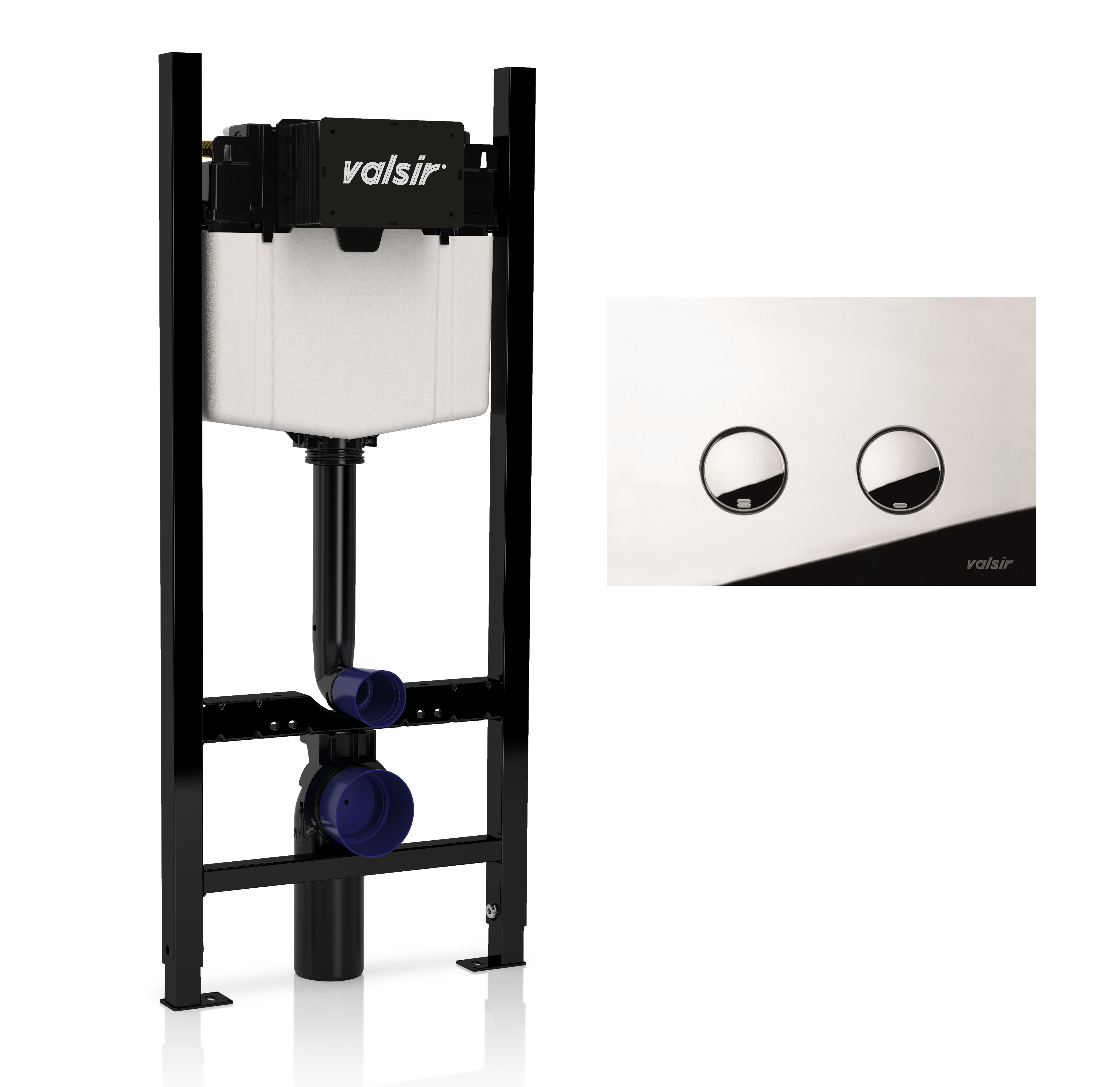 

Инсталляция для унитазов Valsir Winner S VS0853202 + кнопка VS0869335 хром глянцевый, Winner S VS0853202