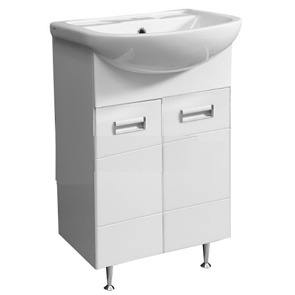 

Тумба с раковиной Stella Polar Фиора 55, Белый, Фиора 55