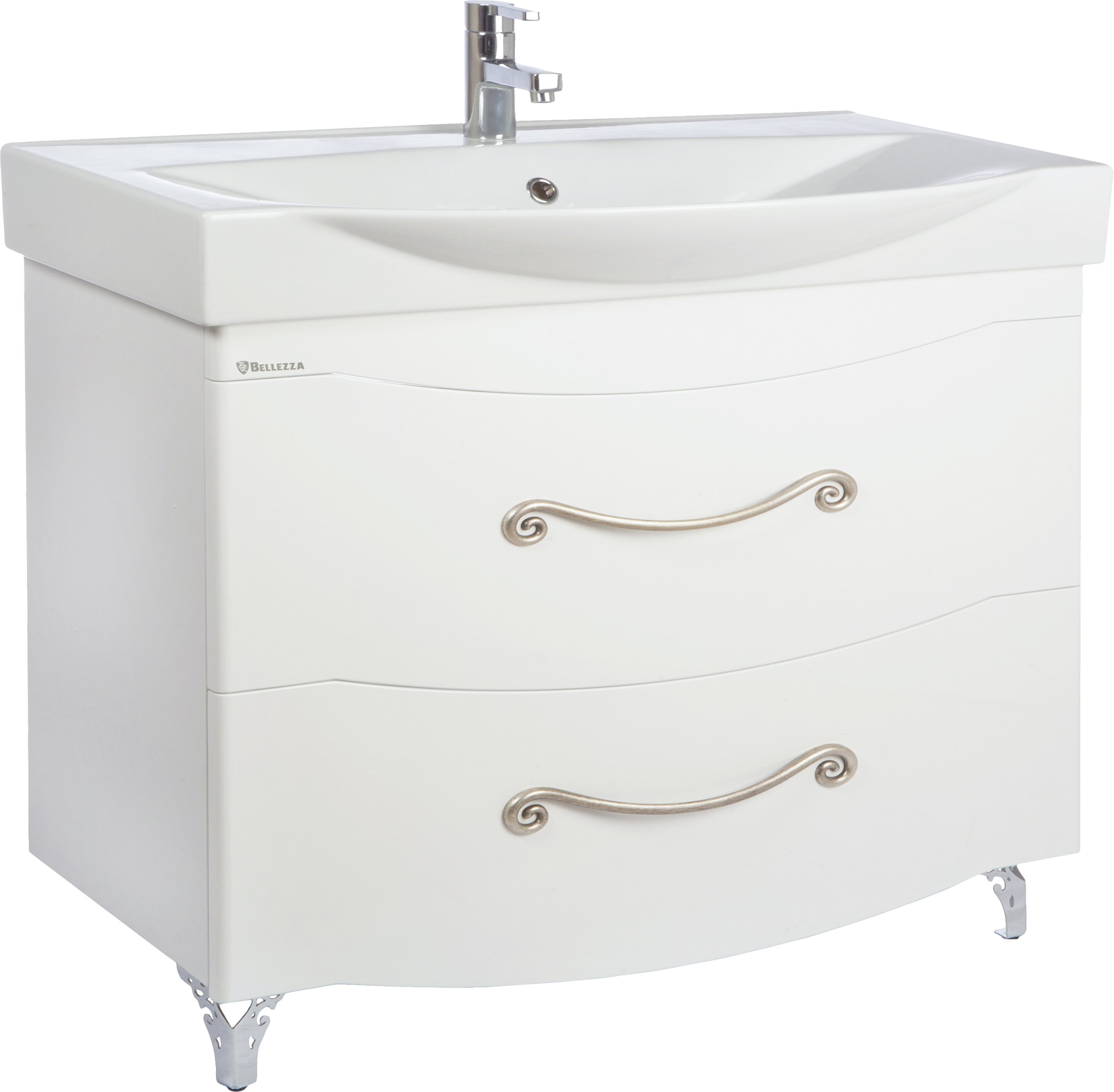 

Тумба с раковиной Bellezza Сесилия 105 белая, Сесилия 105