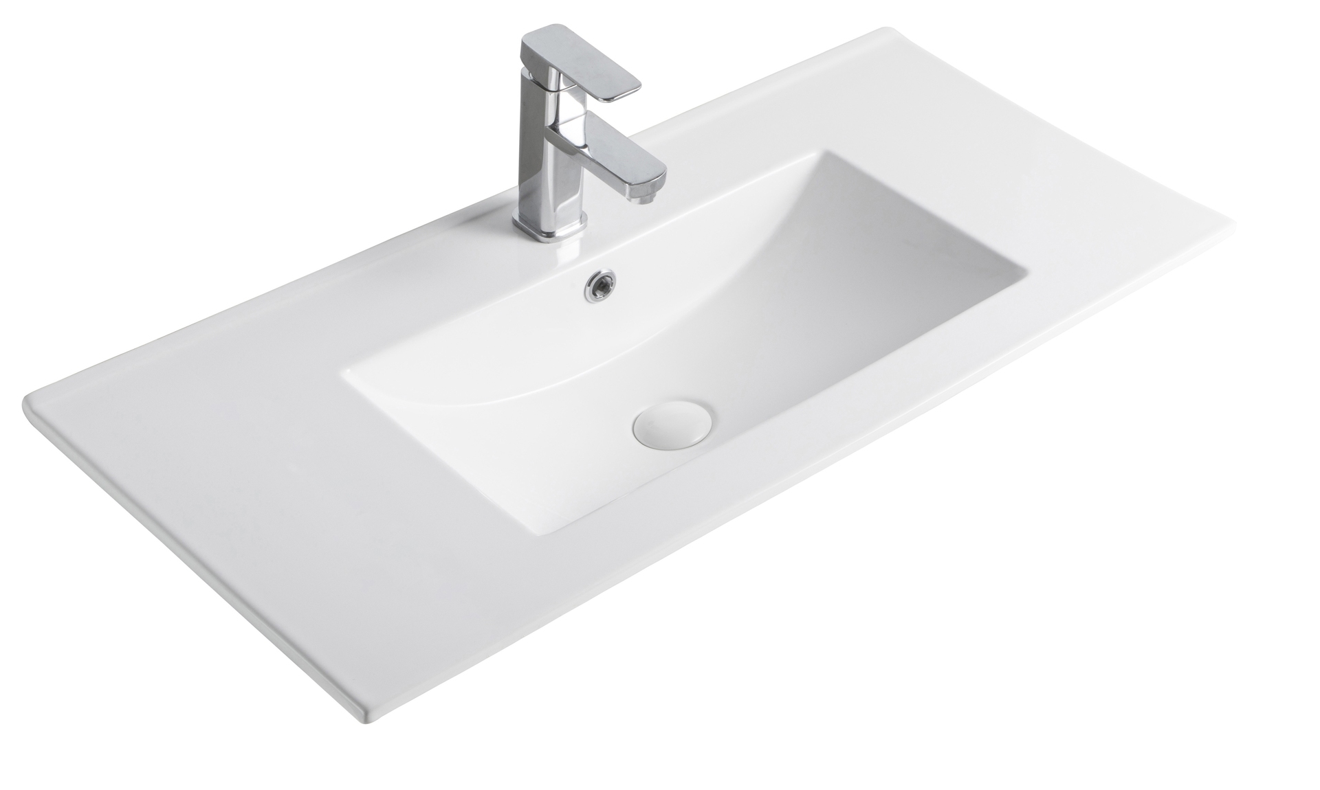 

Раковина встраиваемая сверху Gid NYJ803-90 91х40 см, белая, Белый, NYJ803-90