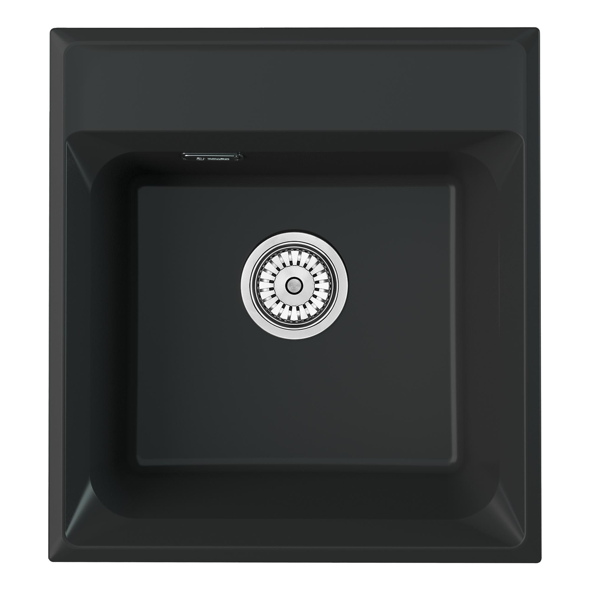 

Мойка кухонная Point Мисти 46 черная, Черный, Мисти 46