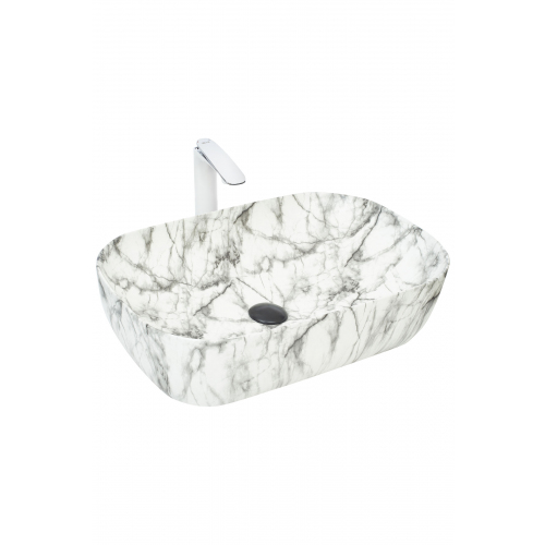 

Раковина WeltWasser SK ELBACH 2143P M805 накладная 61x40 см, белый мрамор, ELBACH 2143P M805