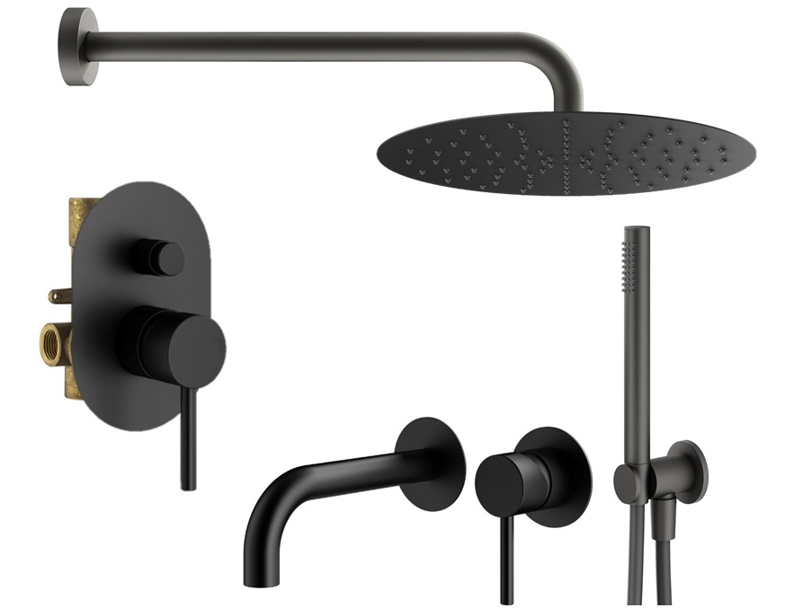 

Душевой комплект Plumberia Selection Ixo KITXO15NO210 черный матовый, KITXO15NO210