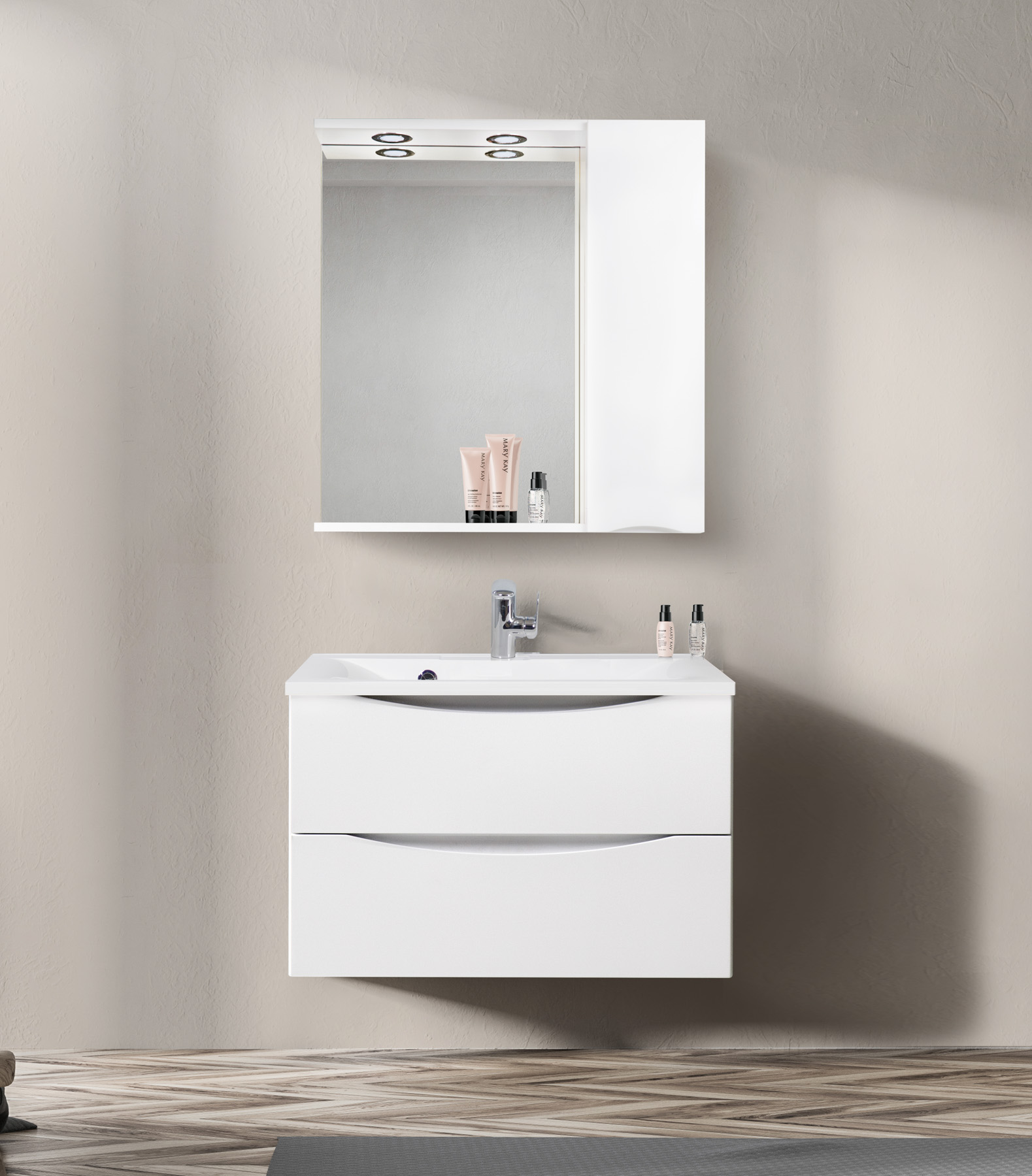 

Зеркало-шкаф BelBagno Marino SPC-800/750-1A-BL-P-R, Marino SPC-800/750-1A-BL-P-R