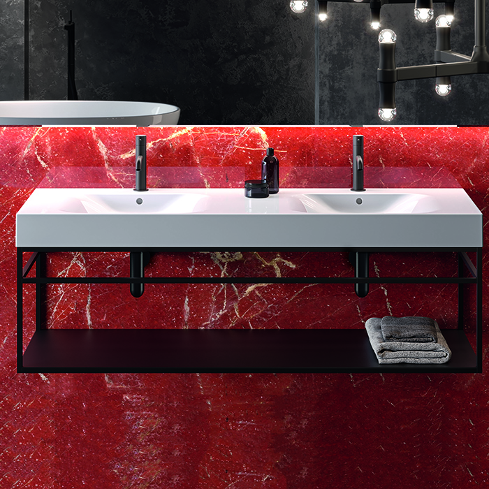 

Раковина Kerasan Cento 353601*1 140х45 двойная, Белый, 353601*1