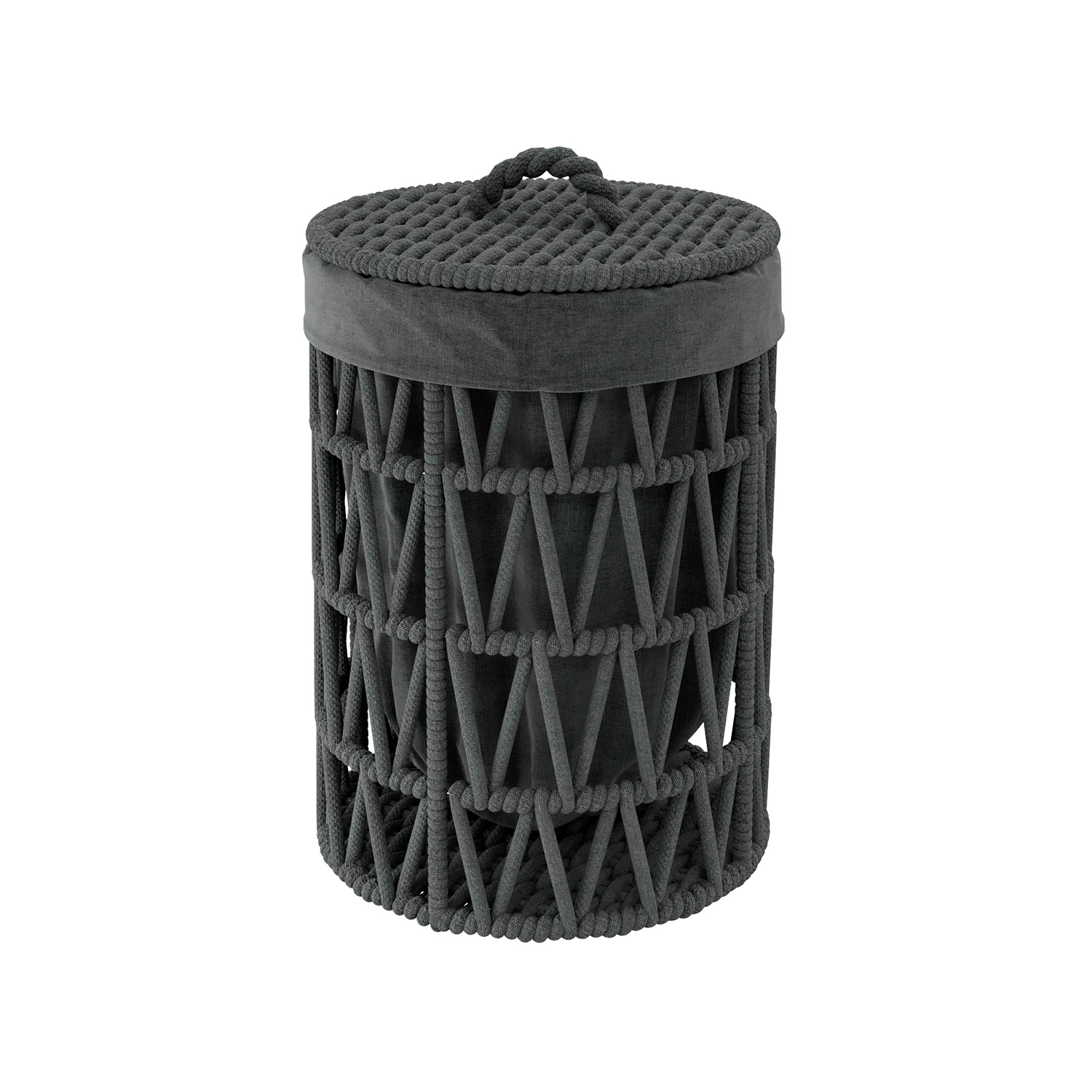

Корзина для белья WasserKRAFT Mosel WB-460-S черная, Черный, WB-460-S