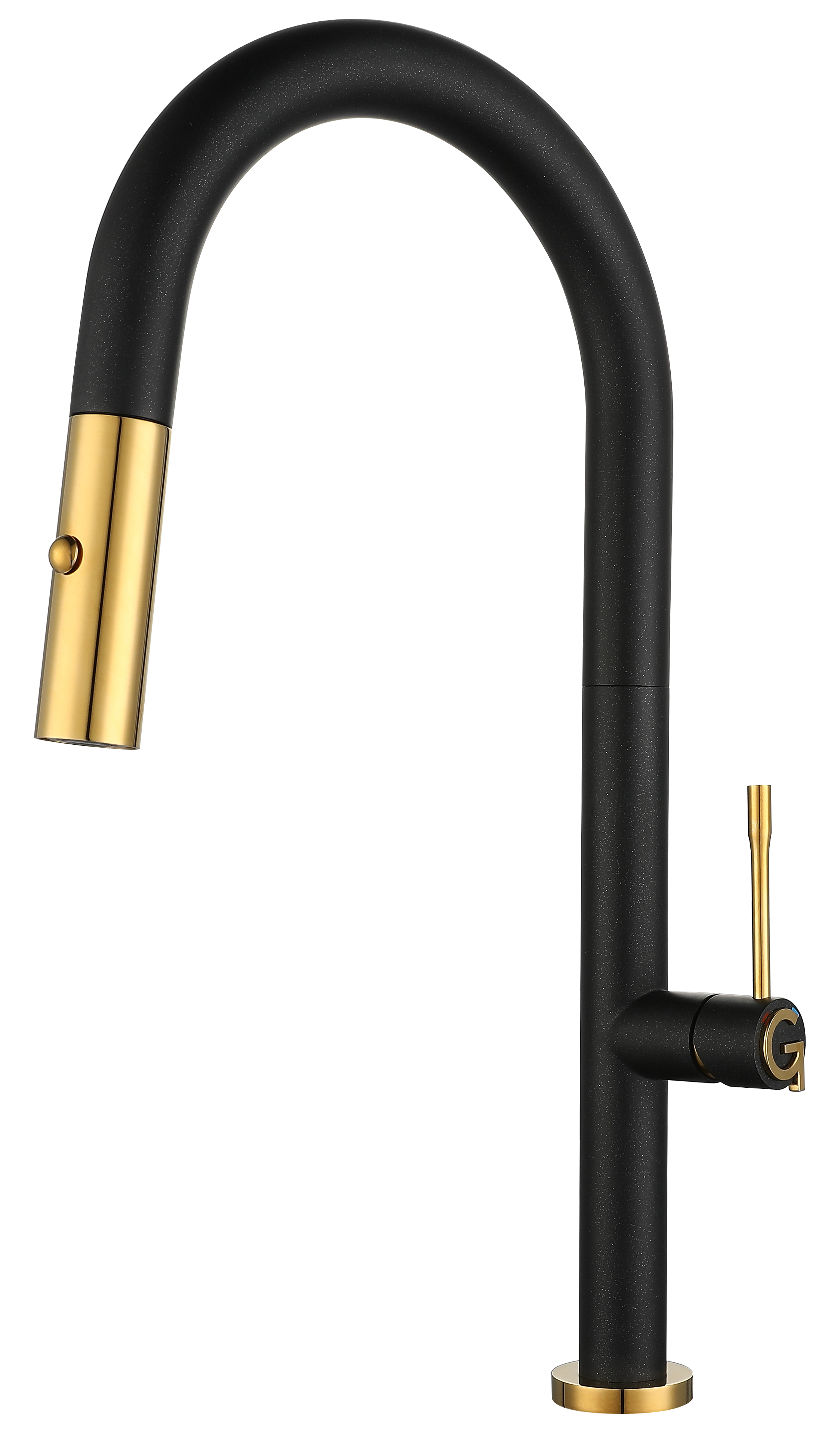 

Смеситель для кухонной мойки Rivelato Asti 3972500 antracite oro с выдвижной лейкой, Золото / серый, 3972500 antracite oro