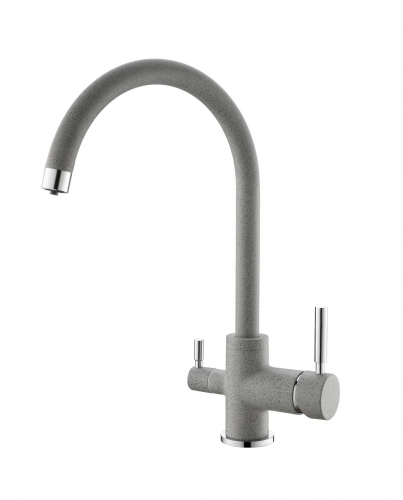 

Смеситель Emar Quartz ЕС - 3007 для кухни берилл, Бежевый, ЕС - 3007