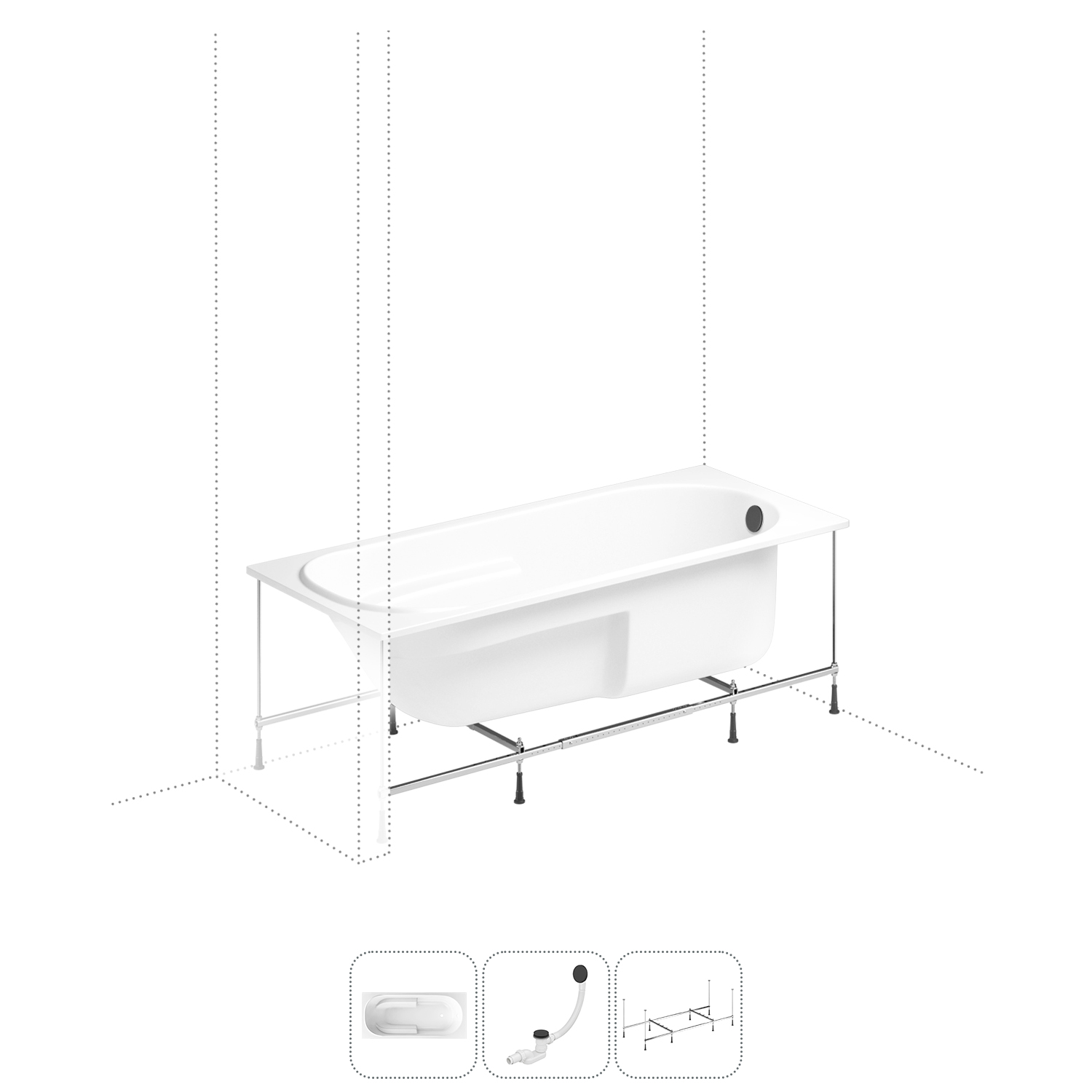 

Комплект с ванной Lavinia Boho Bristol 202011007, 202011007
