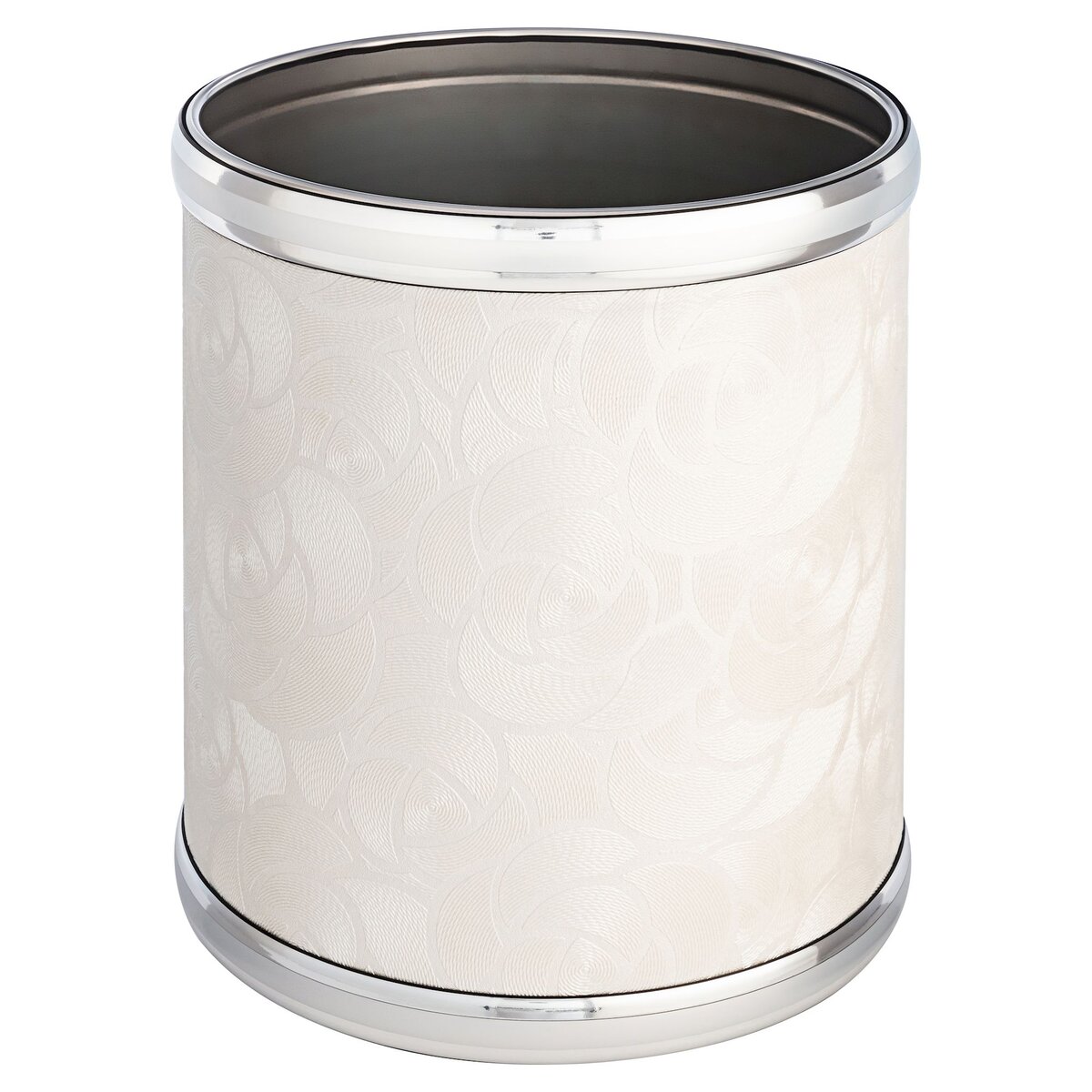 

Мусорное ведро Geralis Flower M-NFWH2-S белое, хром, Белый, M-NFWH2-S