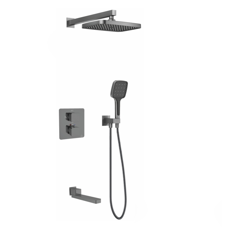 

Душевая стойка Rose R1595T пепельная, Пепельный, R1595T