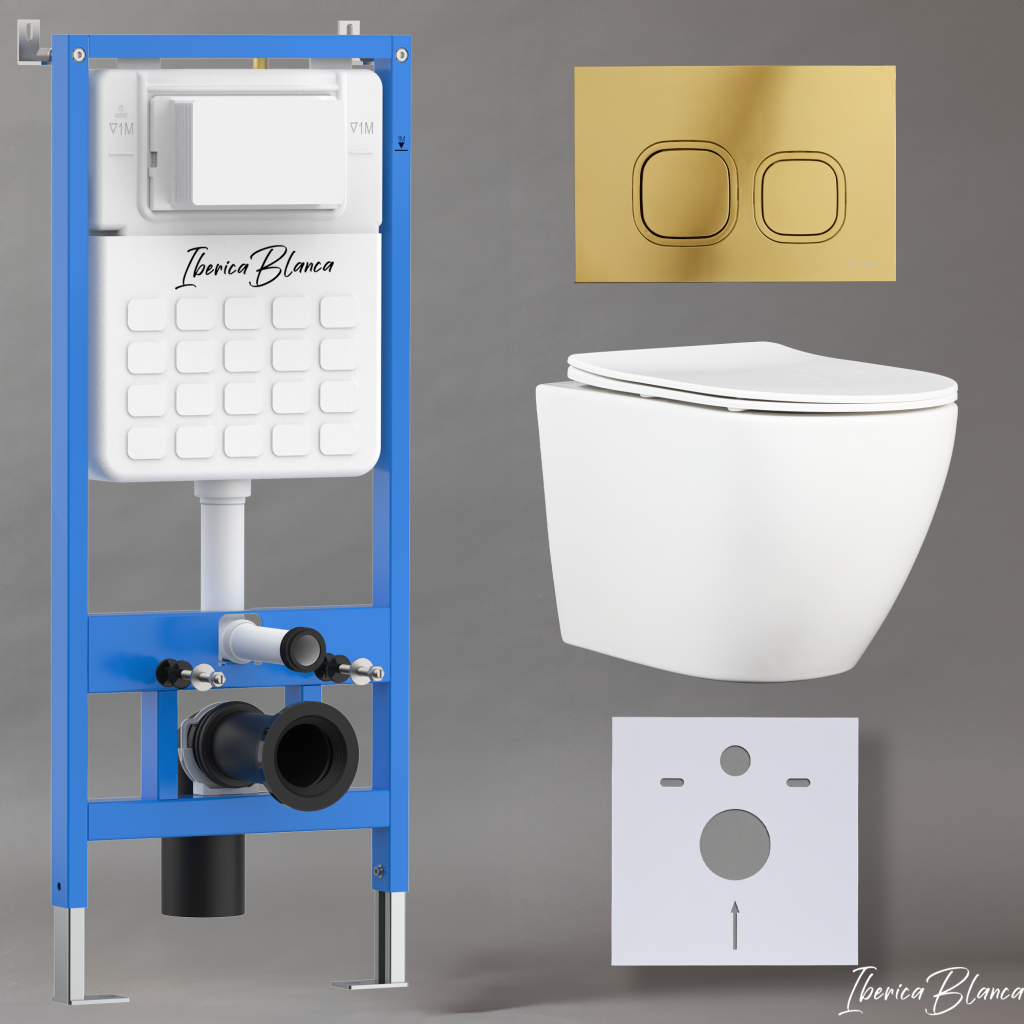 

Комплект 3 в 1 Iberica Blanca инсталляция + унитаз Bilbao Alto IB.BLA.231.1B1 + кнопка смыва Esti-Q IB.B083.006.001, Белый, IB001.BLA.231.836