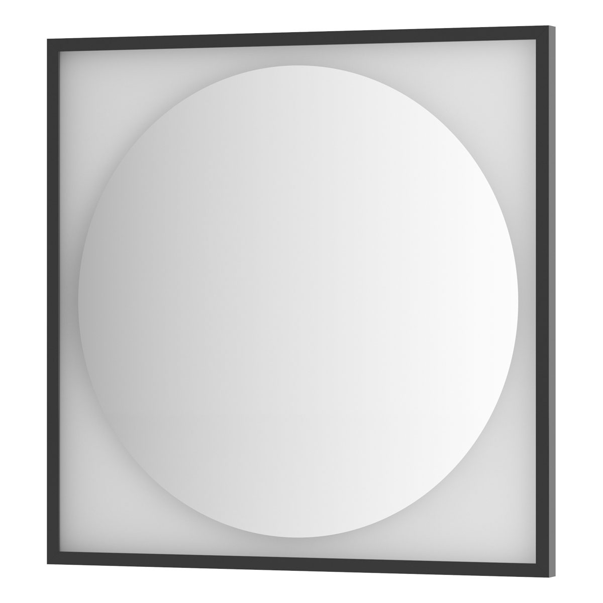 

Зеркало Defesto Еclipse DF 2223 80x80 черная рама, с LED-подсветкой, Черный, DF 2223