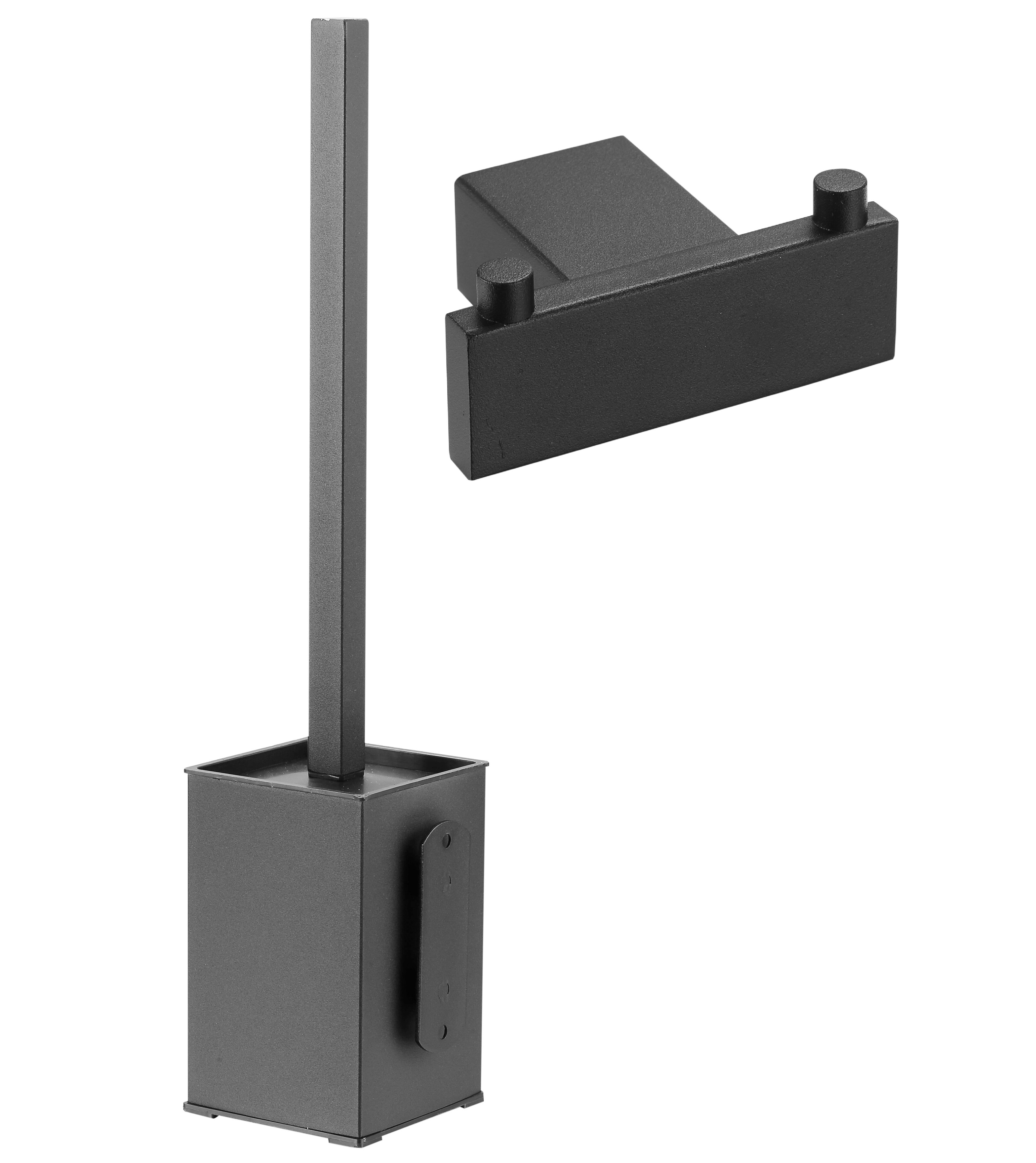 

Комплект Ершик Mediclinics Harmonia ES1003B + Крючок Mediclinics Harmonia AI2418B двойной, черный, Черный матовый, AI2418B+ES1003B