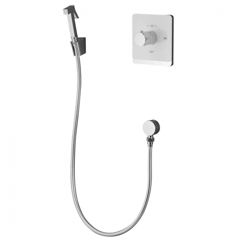 

Гигиенический душ Rose R105C с термостатом белый/хром, R105C