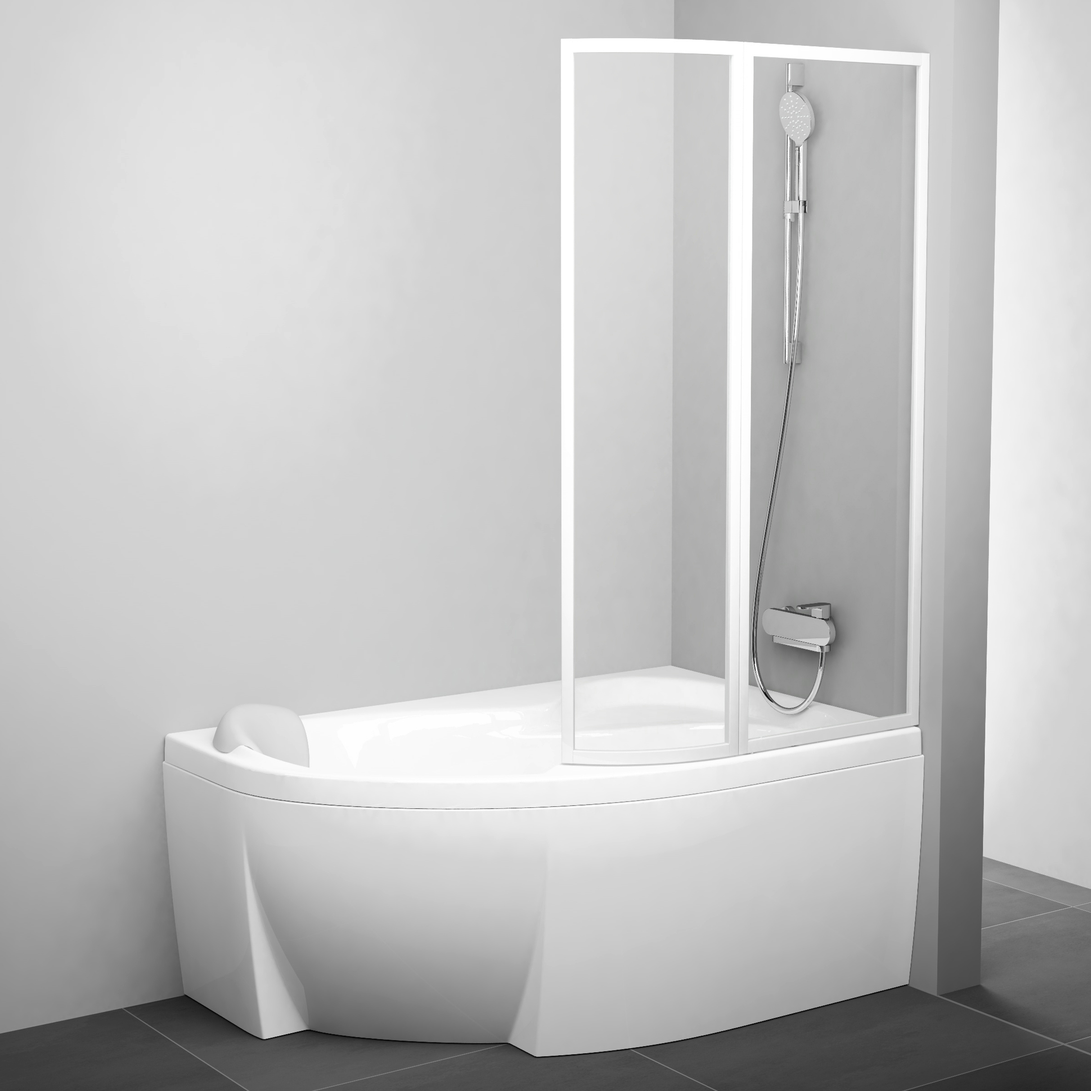 

Шторка на ванну Ravak VSK2 Rosa 150 R Transparent, VSK2 Rosa 150