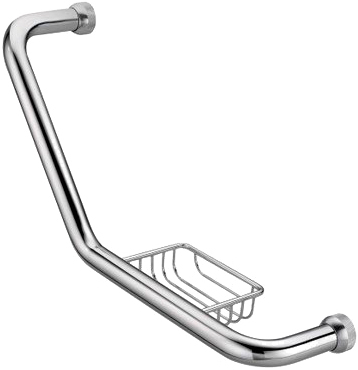 

Поручень WasserKRAFT K-1077Right с мыльницей, Хром, K-1077Right