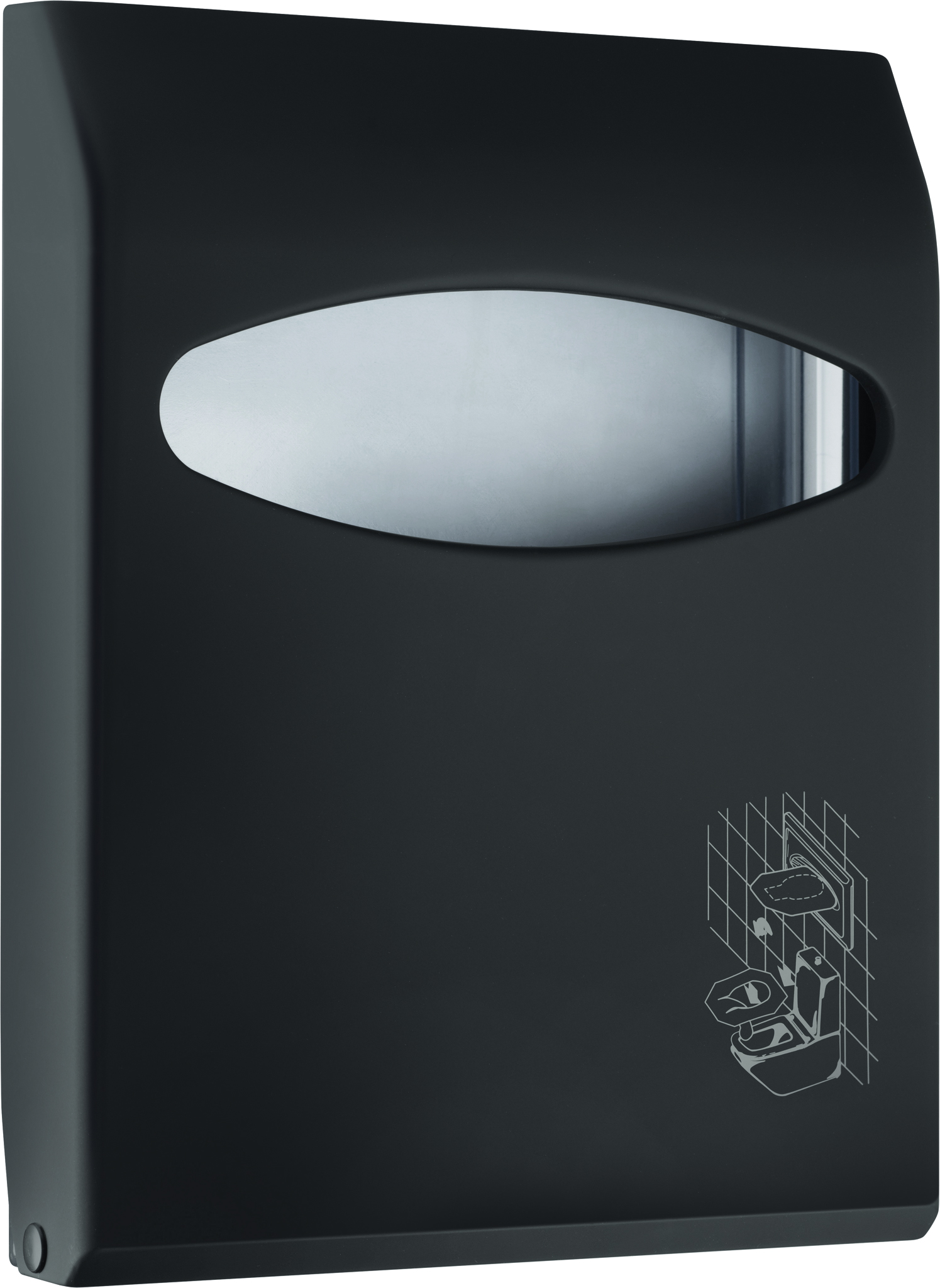 

Диспенсер сидений для унитаза Nofer Black 04028.N черный, 04028.N