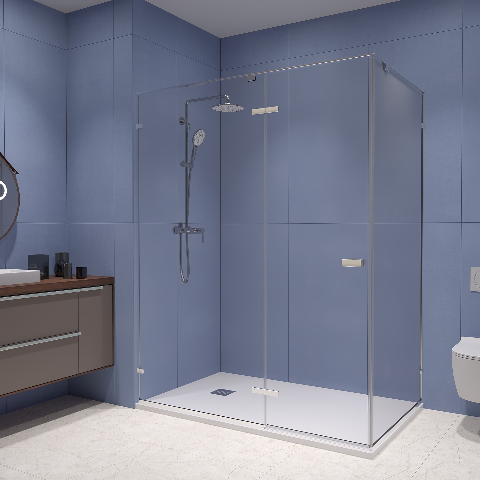 

Душевой уголок RGW Stilvoll SV-040 100x80 см профиль хром, стекло прозрачное, SV-040
