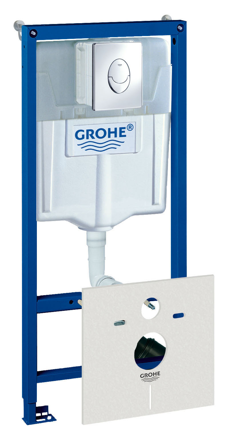 

Инсталляция для унитаза Grohe Rapid SL 38750001 4 в 1 с кнопкой смыва, Хром, Rapid SL 38750001