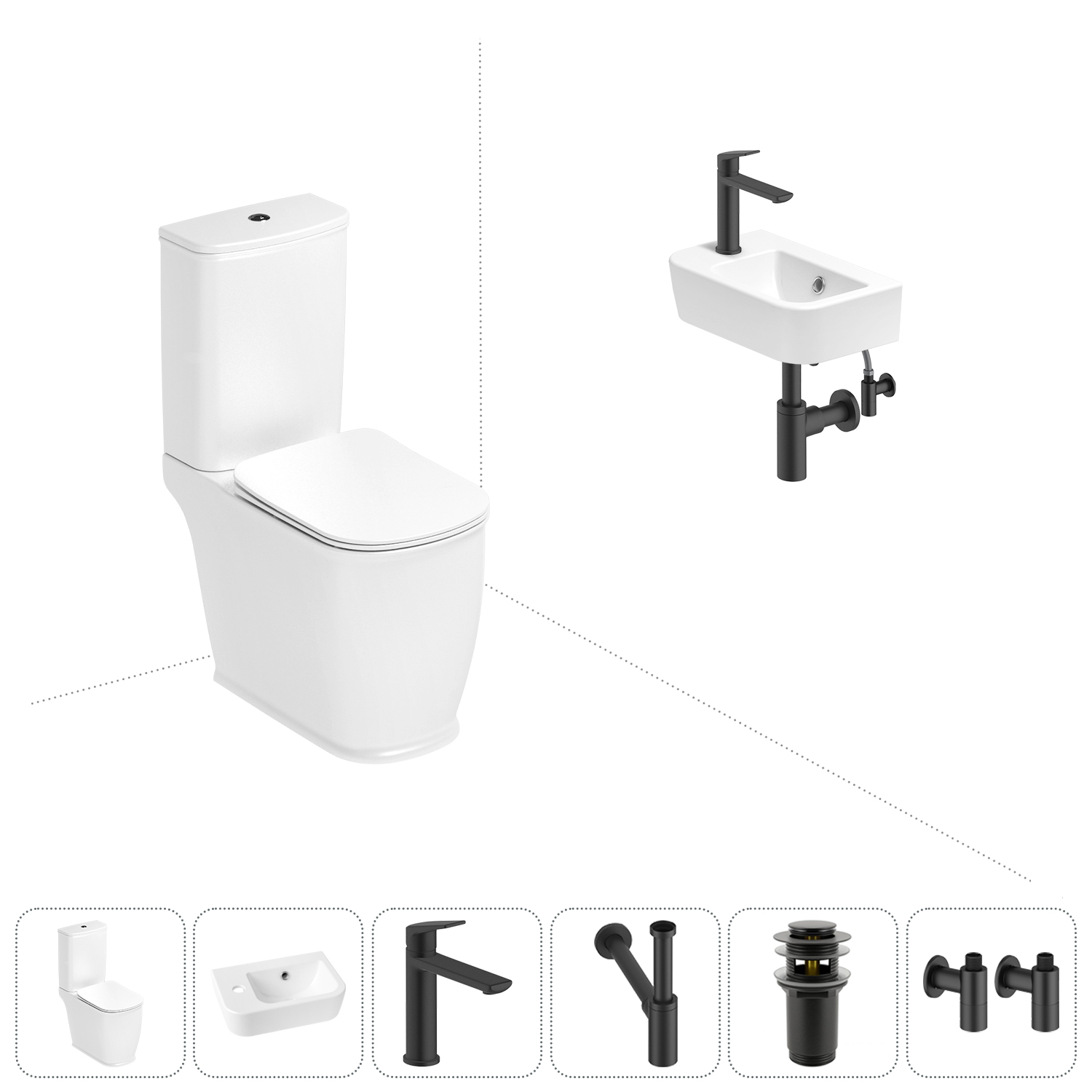 

Набор для туалета 6 в 1 Lavinia Boho Bell Pro 202008636, 202008636