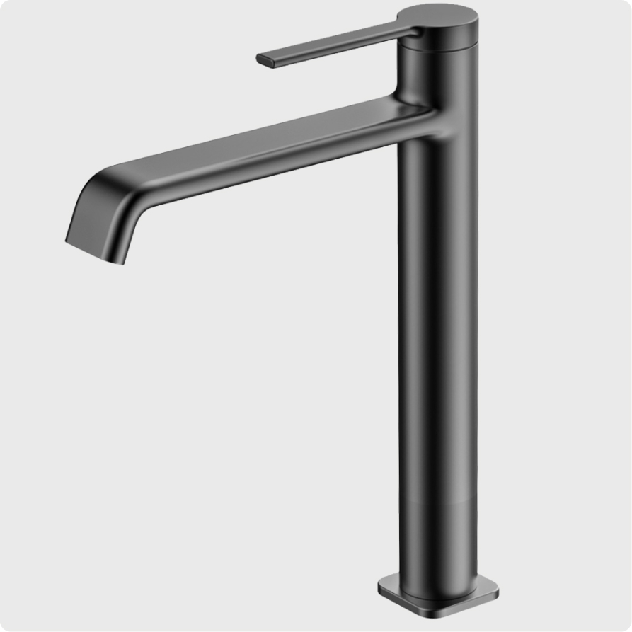 

Смеситель для раковины AQUAme Asti AQM6414GM серый матовый, AQM6414GM