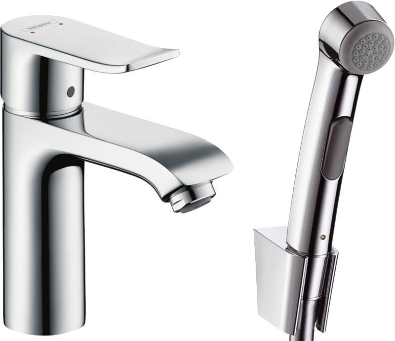 

Смеситель Hansgrohe Metris 31285000 для раковины с гигиеническим душем, Хром, Metris 31285000