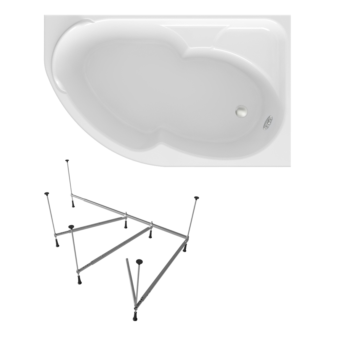 

Комплект 2 в 1 Lavinia Boho Grance Hill S1-3703170R, Белый, S1-3703170R