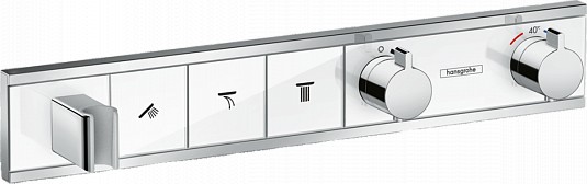 

Термостат Hansgrohe RainSelect 15356400 для душа белый, хром, Хром / белый, RainSelect 15356400