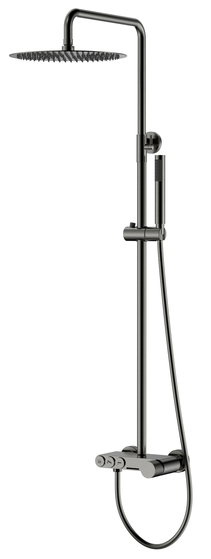 

Душевая стойка Boheme Stick 128-GM.2 оружейная сталь touch, 128-GM.2