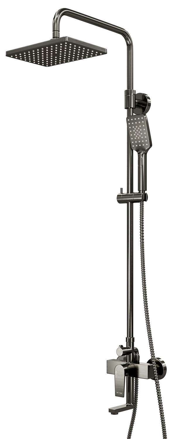 

Душевая стойка WasserKRAFT Wiese A18401, Оружейная сталь, A18401