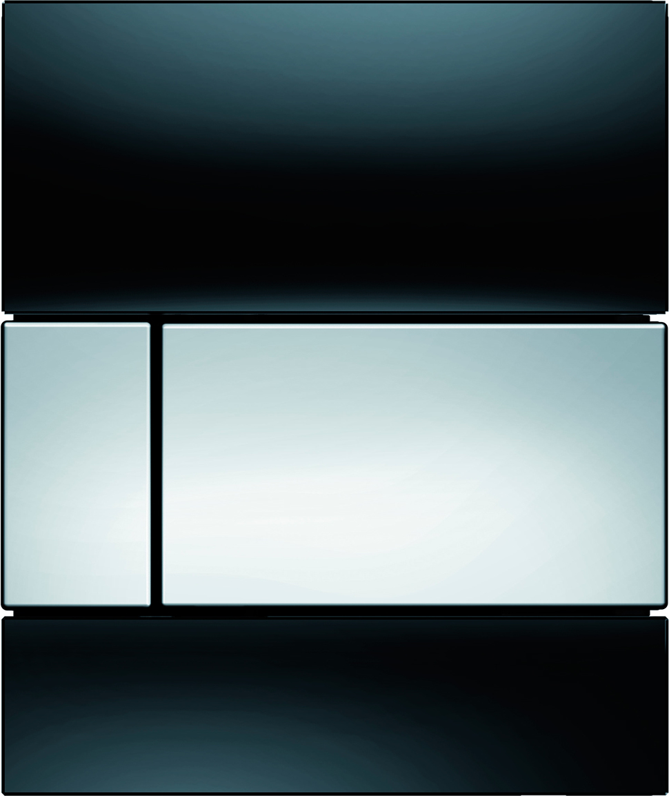 

Кнопка смыва TECE Square Urinal 9242807 черное стекло, кнопка хром, Черный;хром, Square Urinal 9242807