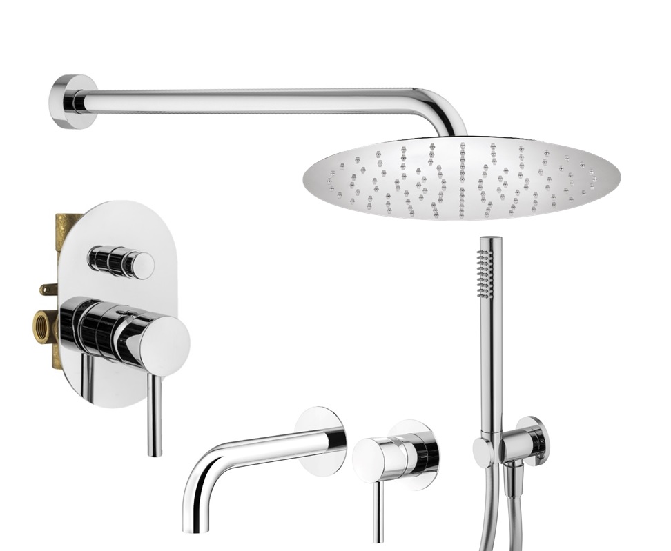 

Душевой комплект Plumberia Selection Ixo KITXO15CR210 хром, KITXO15CR210