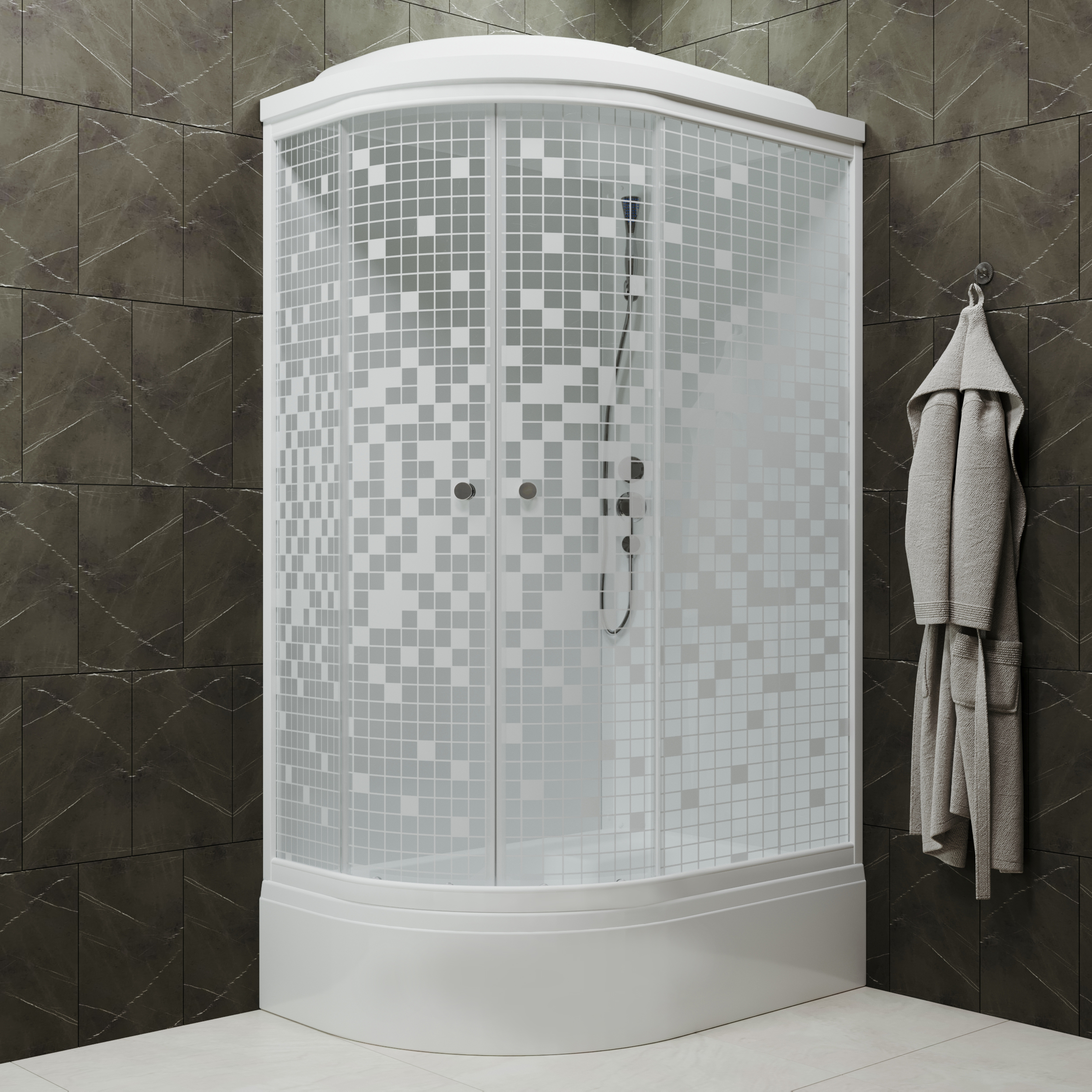 

Душевая кабина Triton Коралл 120х80 В белый, мозаика, средний поддон, правая Щ0000061820