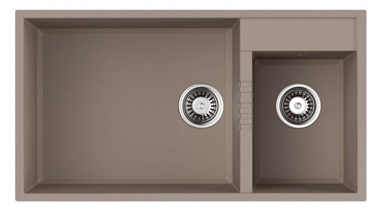 

Мойка кухонная Omoikiri Tedori 85-2-U-SA бежевый, Tedori 85-2-U-SA