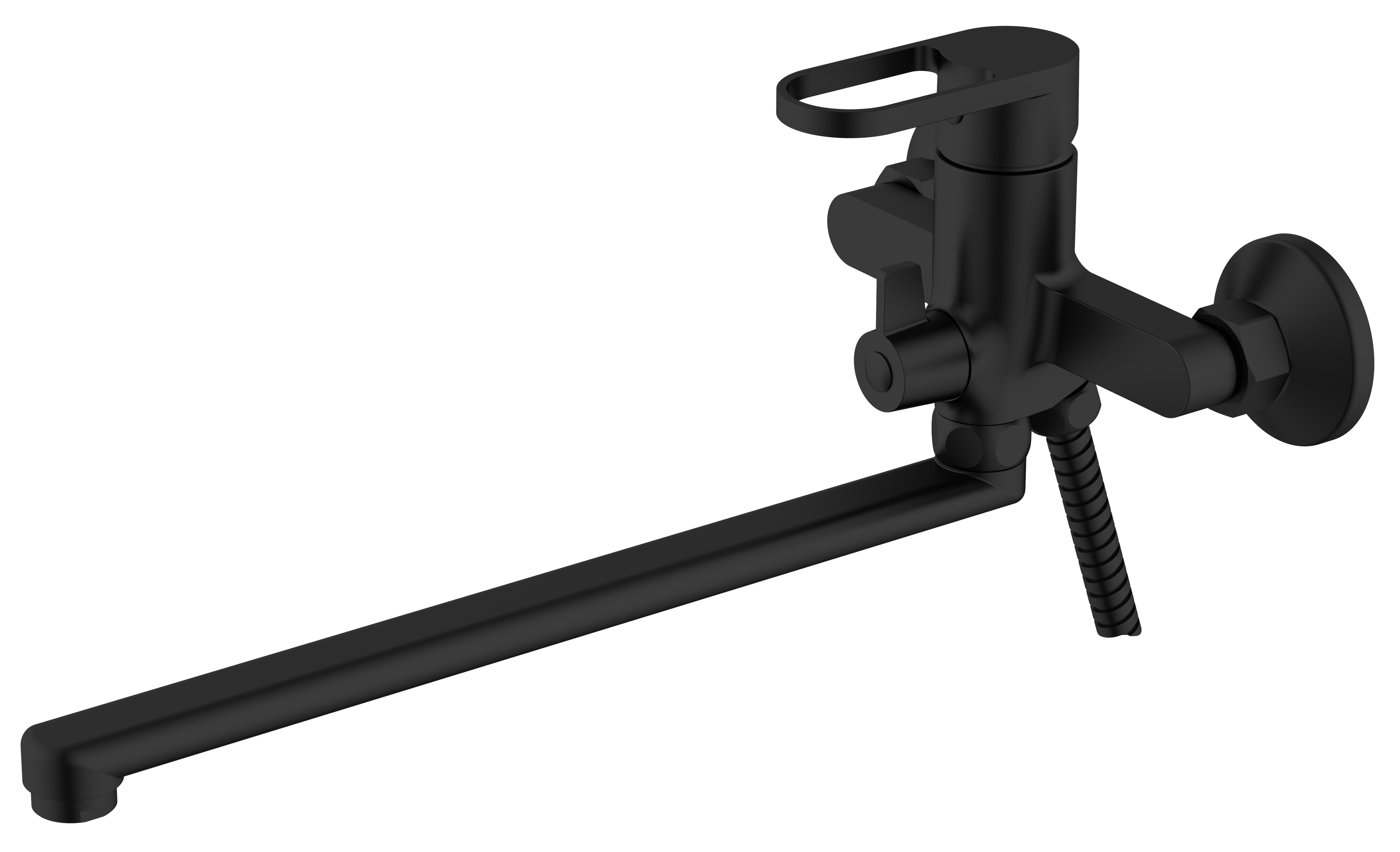 

Смеситель для ванны с душем VODA Harbor Black HR31B черный, HR31B