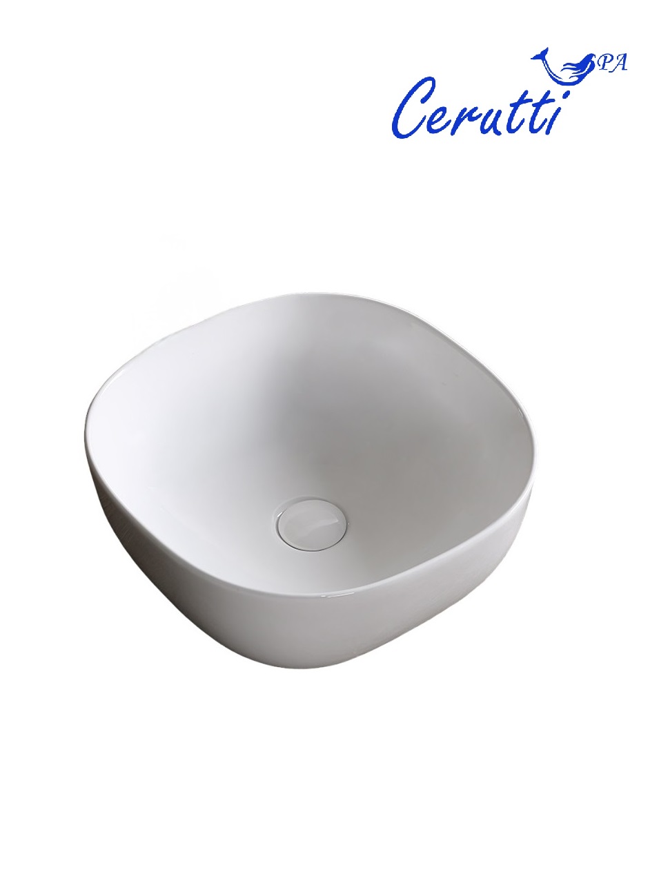 

Раковина Ceruttispa CR0077 41х41 накладная, белая, Белый, CR0077
