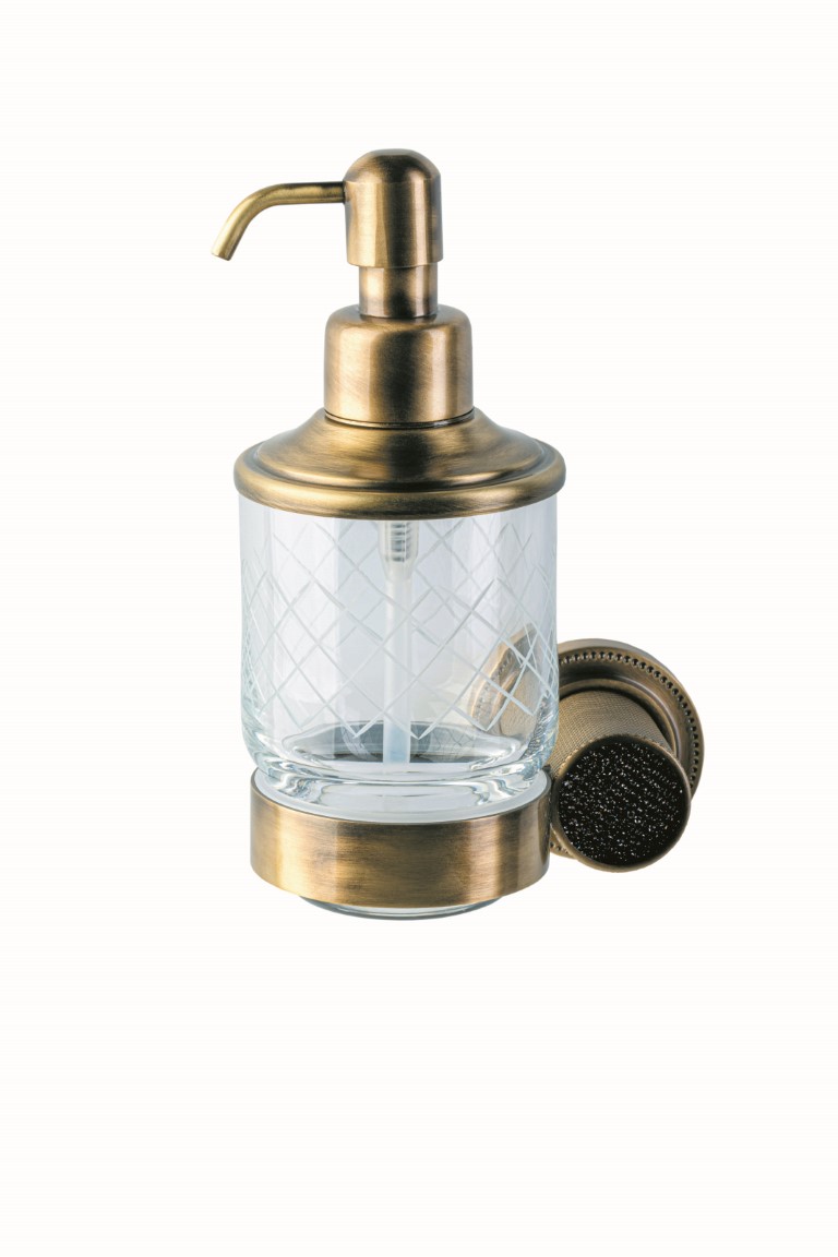 

Дозатор Boheme Royal Cristal 10932-BR-B подвесной, бронза/черный, 10932-BR-B