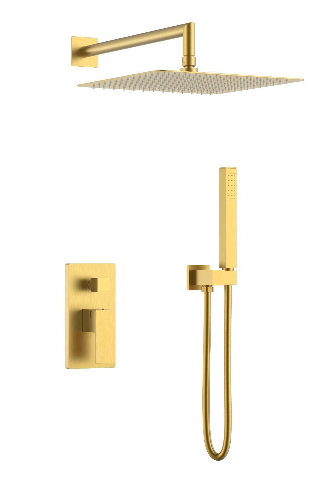 

Душевая система Boheme Qubic 474-3-MG встраиваемая, золото матовое, Золотой, 474-3-MG